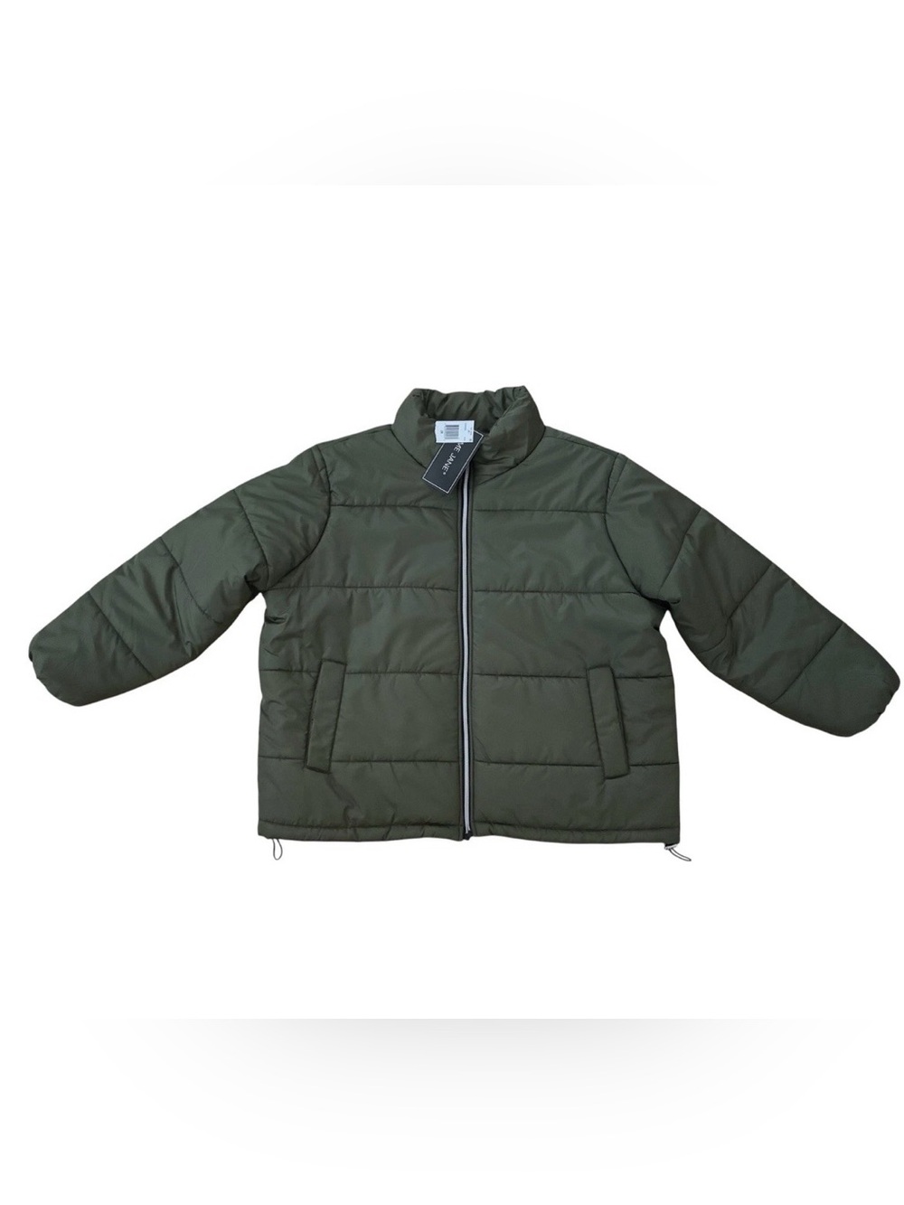 Me Jane Olive Green Women’s Puffer Jacket Size 2X-NWT